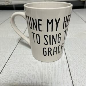 Royal Norfolk White Inspirational Mug “Tune My Heart To Sing Thy Grace”